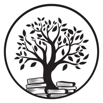 Modern Tree Silhouette Laser Cut Illustration Design vector