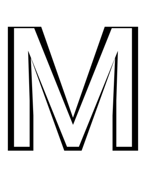 english capital letter M png