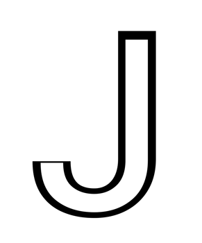 english capital letter J png