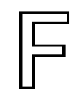 english capital letter F png