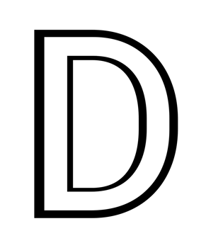 english capital letter D png