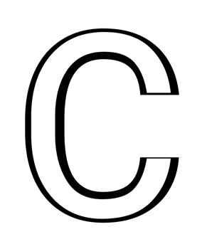 english capital letter C png