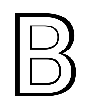 english capital letter B png
