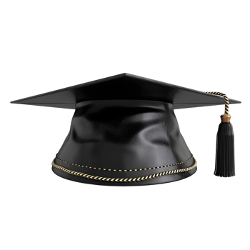 a graduation cap with a tassel on it png