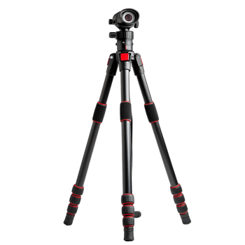 Sturdy wooden tripod with classic craftsmanship, isolated on a transparent background png