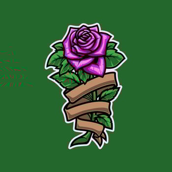 Sweet Rose Mascot Illustration is perfect for your brand business vector