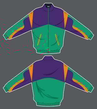 isolated design of jacket template vector