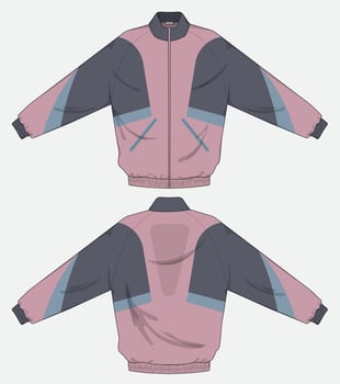 dull color jacket template design vector