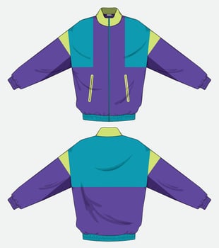 isolated jacket design template vector