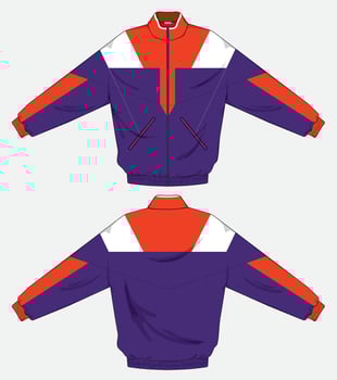retro vintage design of jacket template vector