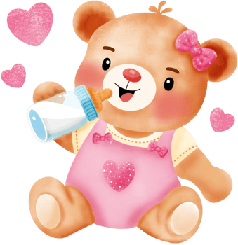 Baby love valentine with love and heart png