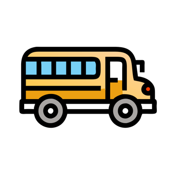 School bus safety drill elementary school educational event outdoor environment ground level view community awareness png