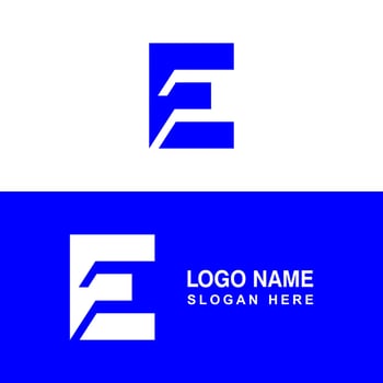 E, F or FE logo. vector