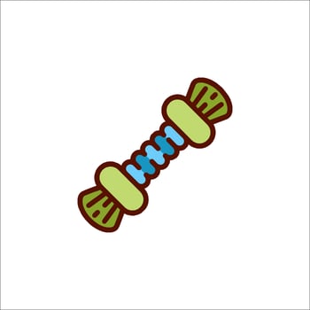 A toy bone icon on a white background vector