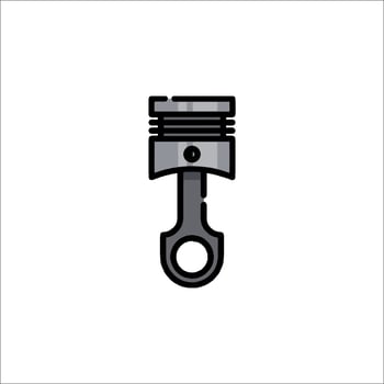 Piston icon illustration isolated on white background vector
