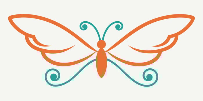 Beautiful butterfly design ornament for creative art illustrations vector