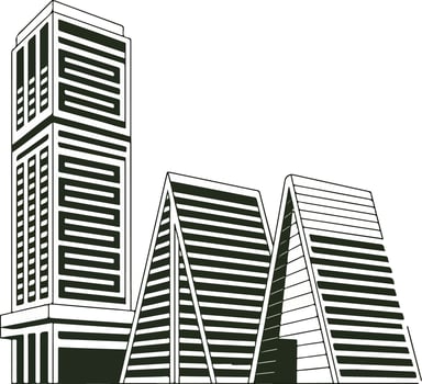 Residential Architecture Creative Concept vector