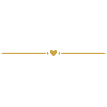 Aesthetic golden line with heart shape png