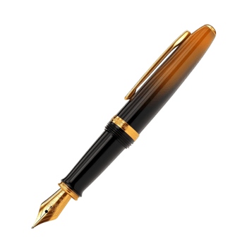 Gold and Black Ballpoint Pen png