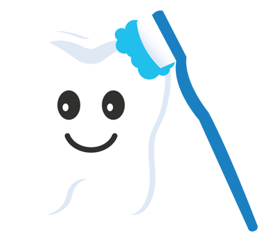 Smile White Teeth with Toothbrush png