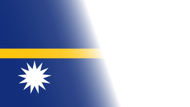 Transparent Nauru flag banner png