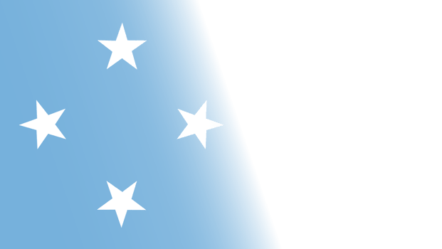 Transparent Micronesia flag banner png