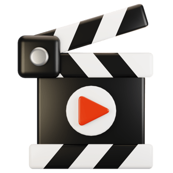 3d rendering general user interface icon concept. 3d render movie player icon png