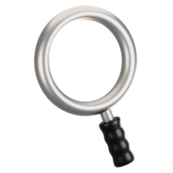 3d rendering general user interface icon concept. 3d render search icon png