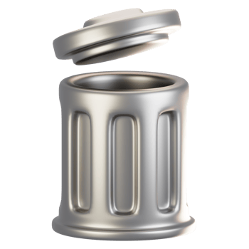 3d rendering general user interface icon concept. 3d render delete icon png