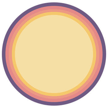A pastel colored circles. Abstract vibrant gradient color design. png