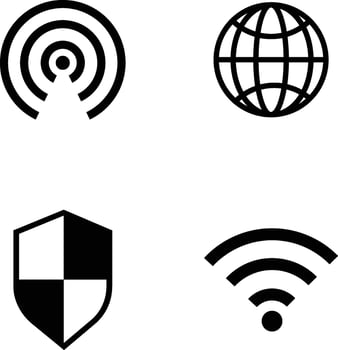 Simple icon set illustration with white background vector