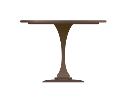 Brown table 70s retro style home interior design png