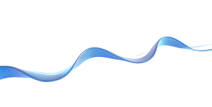 Abstract Blue Flowing Wave png