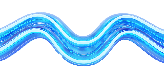 Abstract Blue Wavy Lines png