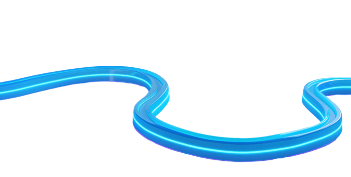 Abstract Glowing Blue Line Flowing Dynamically png