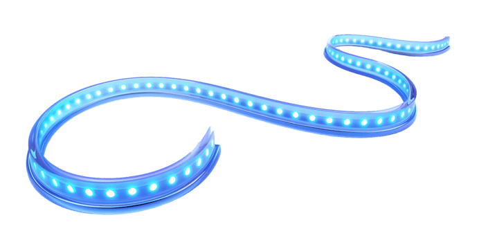 Blue LED Light Strip, Modern and Flexible png