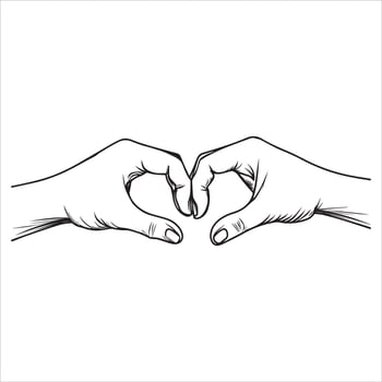 Holding Hands Clipart Illustration Design for Family and Unity vector