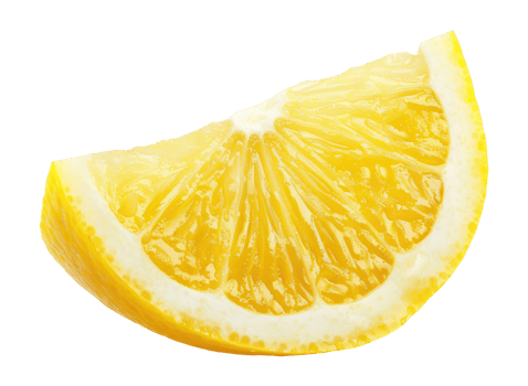 Piece of a lemon png