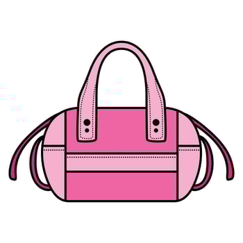Pink Bag with Chic and Modern Design vector