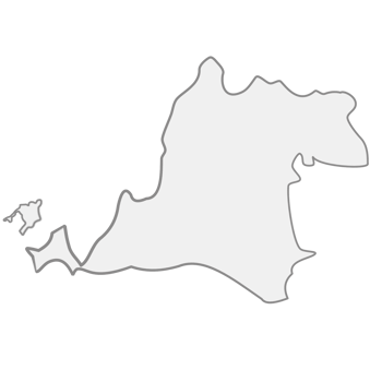 map of the country of Banten Indonesia, with a shadow on transparent background png