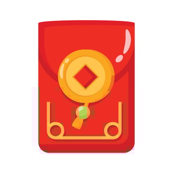 Take your hands on this amazing icon of red envelope vector