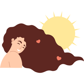 Happy Pretty Woman and Sun png