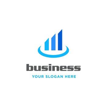 Growth Arrow Chart Graph For Finance Financial Business Logo Design vector
