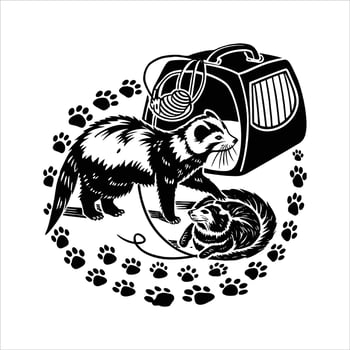 Illustration of unique cartoon character vector