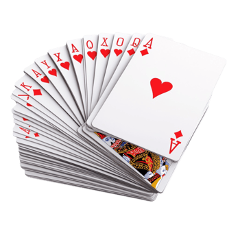 Heart Suit Fanned Card Deck png