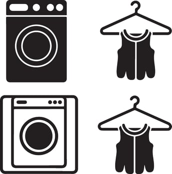 Washing Machine silhouette vector