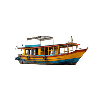 A boat on a black background png