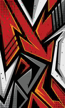 Abstract futuristic geometric lines modern background for sublimation sportswear vector