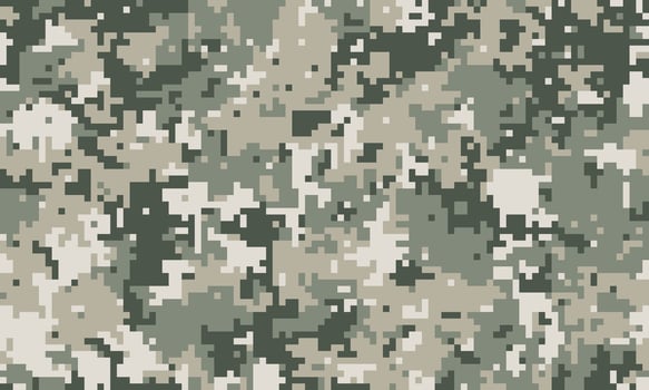 Background como fabric warrior. Leaf rough horizontal intricacy. Battle stained minimalist camo. vector