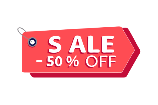 Exciting sale event online store promotional tag digital environment eye-catching viewpoint discount concept png